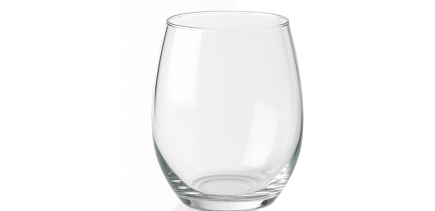 Gossip Wine Tumbler - 15oz Clear Glass Wine Tumbler