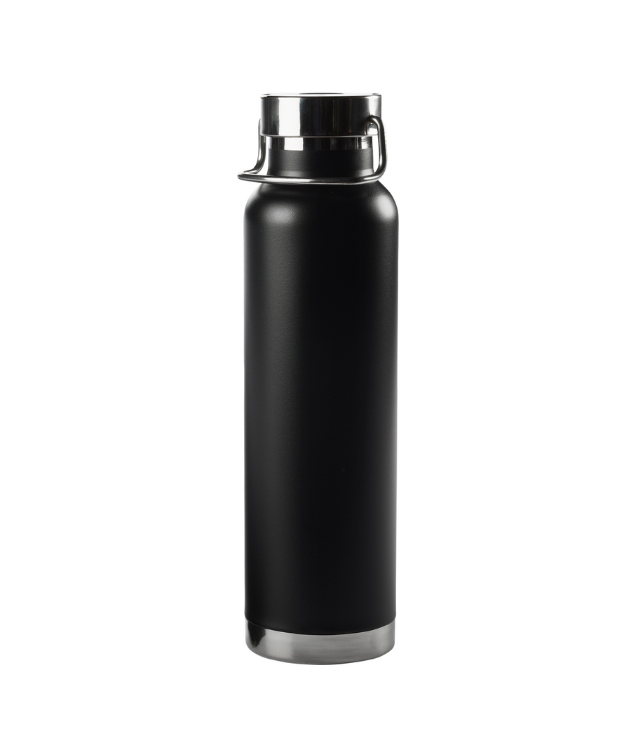 Ares Water Bottle - 22 oz, stainless steel, Black - 22oz